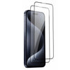 [2 Per Pack] Tempered Glass For iPhone 15 Pro Screen Protector-Black