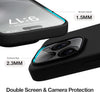 For iPhone 15 Pro Case, Liquid Silicone Case With Soft Microfiber Lining - Green/ Dark Blue