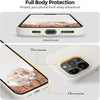 For iPhone 15 Pro Case, Liquid Silicone Case With Soft Microfiber Lining  -Beige/Pink/White