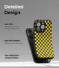 iPhone 15 Pro Max Case Cover | Onyx Series|Checkerboard Yellow