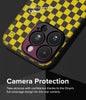 iPhone 15 Pro Max Case Cover | Onyx Series|Checkerboard Yellow