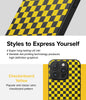 iPhone 15 Pro Max Case Cover | Onyx Series|Checkerboard Yellow