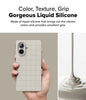 iPhone 16 Case Cover | Bitmap Silicone Magnetic Series| Beige