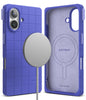 iPhone 16 Case Cover | Bitmap Silicone Magnetic Series| Ultramarine