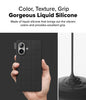 iPhone 16 Case Cover | Bitmap Silicone Magnetic Series| Black