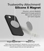 iPhone 16e Case Cover | Silicone Magnetic Series | Black
