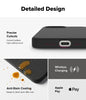 iPhone 16e Case Cover | Silicone Magnetic Series | Black