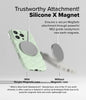iPhone 16 Pro Case Cover | Macaron Silicone Magnetic Series | Mint