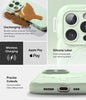 iPhone 16 Pro Case Cover | Macaron Silicone Magnetic Series | Mint