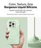 iPhone 16 Pro Case Cover | Macaron Silicone Magnetic Series | Mint
