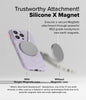 iPhone 16 Pro Case Cover | Macaron Silicone Magnetic Series | Light Purple