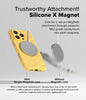 iPhone 16 Pro Case Cover | Macaron Silicone Magnetic Series | Yellow