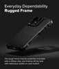 iPhone 16 Pro Case | Rugged Gear Series [Compatible with MagSafe] Protective Phone Case Cover |  Black