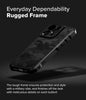 iPhone 16 Pro Case | Rugged Gear Series [Compatible with MagSafe] Protective Phone Case Cover |  Camo Black