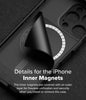 iPhone 16 Pro Case | Rugged Gear Magnetic [Compatible with MagSafe] Protective Phone Case Cover |  Black