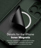 iPhone 16 Pro Case | Rugged Gear Magnetic [Compatible with MagSafe] Protective Phone Case Cover |  Dark Green