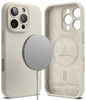 iPhone 16 Pro Case Cover | Silicone Magnetic Series | Stone
