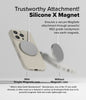 iPhone 16 Pro Case Cover | Silicone Magnetic Series | Stone