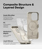 iPhone 16 Pro Case Cover | Silicone Magnetic Series | Stone