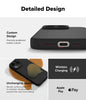 iPhone 16 Pro Case Cover | Silicone Magnetic Series | Black