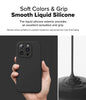 iPhone 16 Pro Case Cover | Silicone Magnetic Series | Black