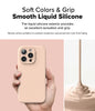 iPhone 16 Pro Case Cover | Silicone Magnetic Series | Pink Sand