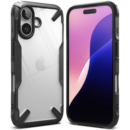 iPhone 16 Plus Case Cover | Fusion X Series| Black