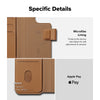 iPhone 16 Pro Max / 16 Plus Case Cover | Folio Wallet Magnetic Series | Brown
