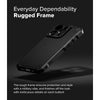 iPhone 16 Pro Max Case Cover |  Rugged Gear Series | Back Phone Cover- Black