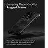 iPhone 16 Pro Max Case Cover |  Rugged Gear Series | Back Phone Cover- Camo Black