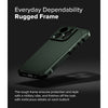 iPhone 16 Pro Max Case Cover |  Rugged Gear Series | Back Phone Cover- Dark Green