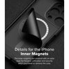 iPhone 16 Pro Max Case Cover |  Rugged Gear Magnetic Series | Back Phone Cover- Black