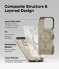 iPhone 16 Pro Max Case Cover | Silicone Magnetic Series Anti-Fingerprint Back Phone Cover |  Stone