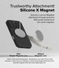 iPhone 16 Pro Max Case Cover | Silicone Magnetic Series Anti-Fingerprint Back Phone Cover |  Black