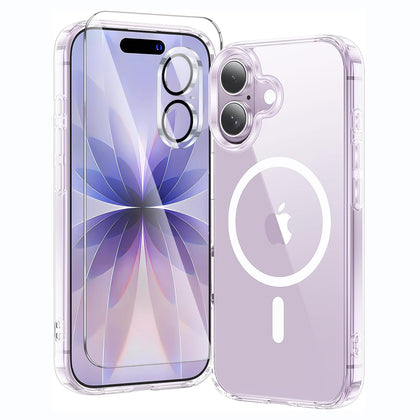 3-in-1 Magnetic Case for iPhone 17 – Clear