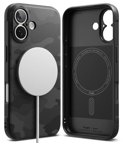 iPhone 17 Case Cover | Onyx Magnetic Series | Camo Black