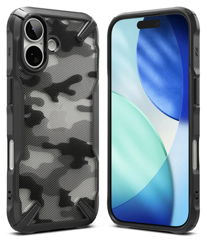 iPhone 17 Case Cover | Fusion X Series | Camo Black