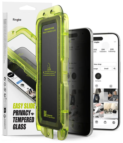 iPhone 17 Air Screen Protector | Easy Slide Privacy Tempered Glass | 2 Pack, W Installation Jig