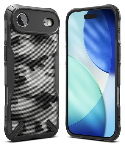 iPhone 17 Air Case Cover | Fusion X Series | Camo Black