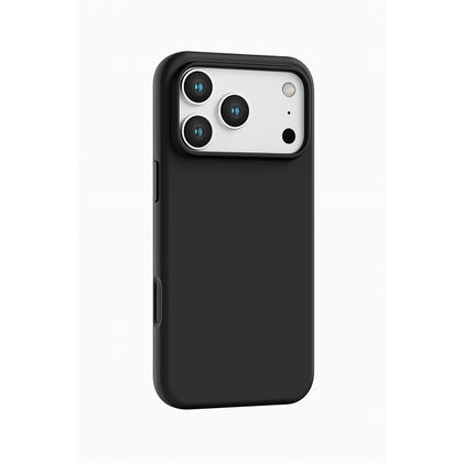 iPhone 17 Pro Case, Slim Liquid Silicone 3 Layers Soft Shockproof Protective Cover - Black