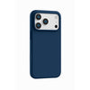 iPhone 17 Pro Case, Slim Liquid Silicone 3 Layers Soft Shockproof Protective Cover - Dark Blue