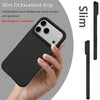 iPhone 17 Pro Case, Slim Liquid Silicone 3 Layers Soft Shockproof Protective Cover - White