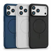 iPhone 17 Pro Cases & Cover | Magnetic Silicone Cover | Black/White/Dark Blue