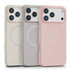 iPhone 17 Pro Cases & Cover | Magnetic Silicone Cover | Beige/Grey/Pink