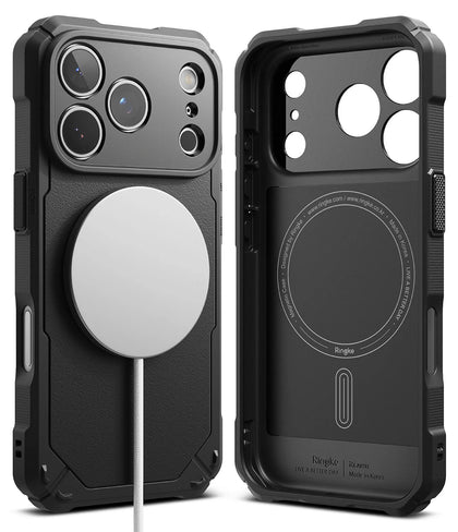 iPhone 17 Pro Case Cover | Rugged Gear Magnetic Series | Black