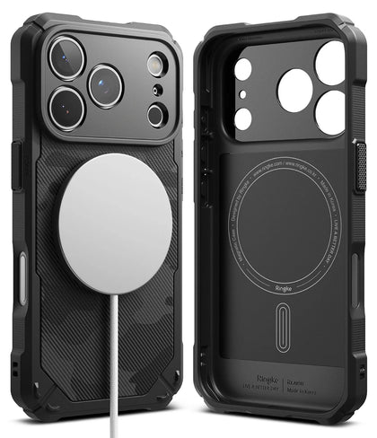 iPhone 17 Pro Case Cover | Rugged Gear Magnetic Series | Camo Black