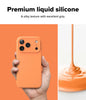 iPhone 17 Pro Case Cover | Silicone Magnetic Series | Tangerine