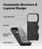 iPhone 17 Pro Case Cover | Silicone Magnetic Series | Black