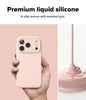iPhone 17 Pro Case Cover | Silicone Magnetic Series | Pink Sand