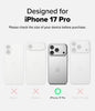 UX Magnetic Designed for iPhone 17 Pro Case Dual Layer Protective Cover with Rugged Frame and Camera Control Button Cover - Smoke Black